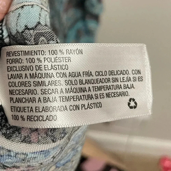 Xhilaration Floral Off Shoulder Short Sleeve Dress - Picture 6 of 7